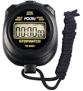FCXJTU Simple Stopwatch Timer, Single Lap Stopwatch Countdown Timer, No Hourly Beep, On/Off, AAA ...