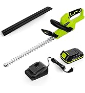 Leisch Life Hedge Trimmer Cordless, 20V Max Battery Operated Hedge Clippers Cordless with 20-Inch...