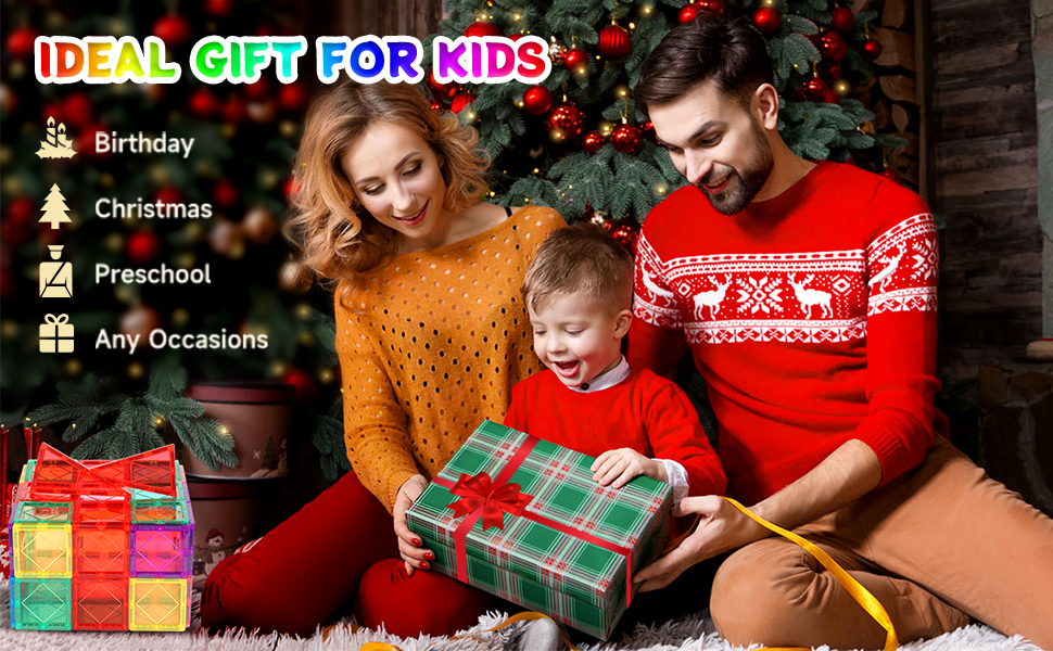 Magnetic Tiles for Kids Ages 3-5 4-8 Magnet Toys for 3 4 5 6 7 8+ Year Old Boys Girls Toddlers