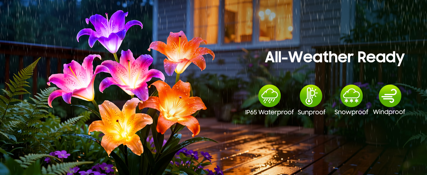 outdoor garden lights, IP65 Waterproof