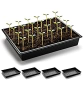 RooTrimmer Seed Starter Tray, 5 Packs Plant Tray, Durable Plastic Growing Trays, Stackable Seedli...