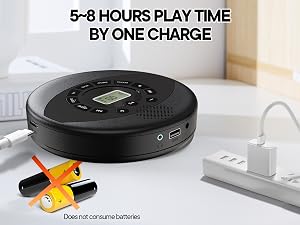 portable cd player rechargeable