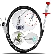 Ehigta Drain Snake 23 Inch Flexible Claw Grabber Tool with 4 Claws Bendable Hose - Flexible Grabb...