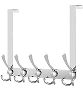 WEBI Over The Door Hook,Triple Door Hooks for Hanging,Door Hanger,Over The Door Towel Rack,Door C...