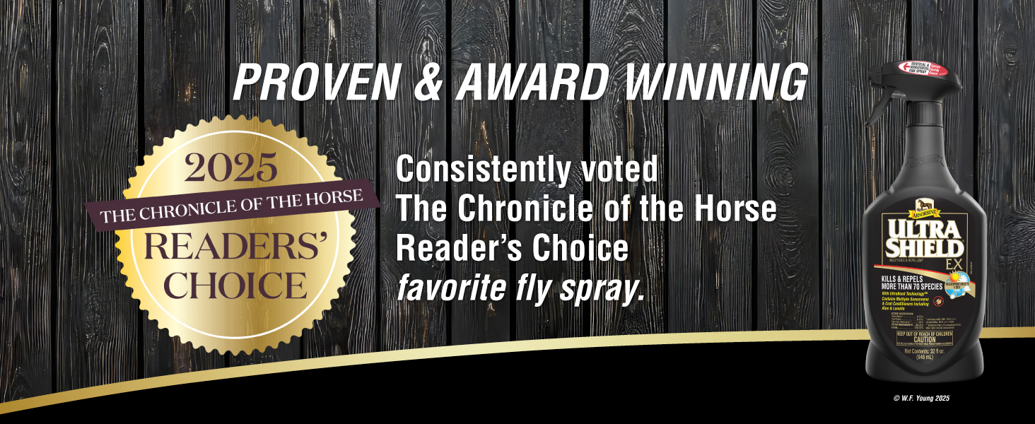 Proven & Awared Winning voted The Chronical of the Horse readers choice favorite fly Spray
