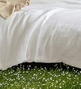 PHF 100% Cotton Muslin Comforter Set Queen Size – Ultra Soft, Breathable & Lightweight Bedding Se...