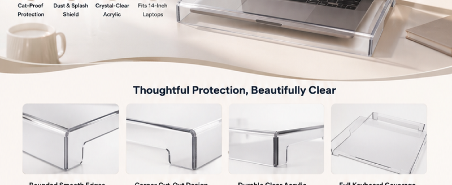 Clear Acrylic Keyboard Cover