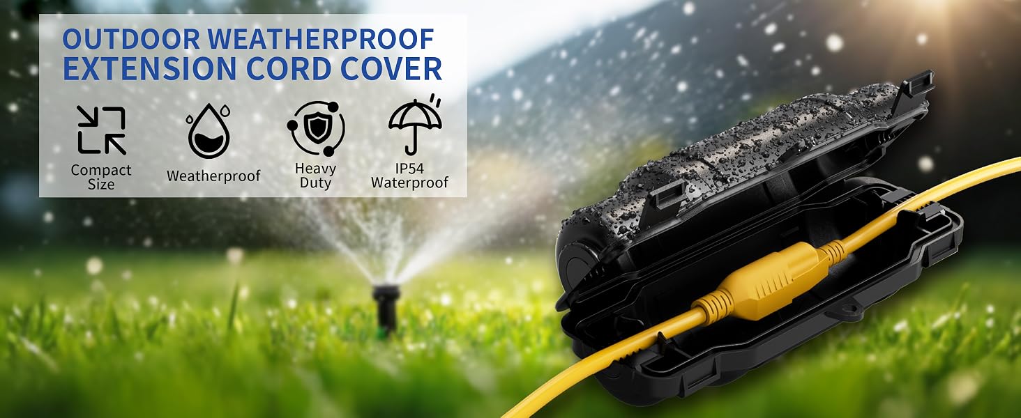 outdoor weatherproof extension cord cover