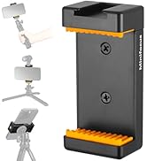 MINIFOCUS Phone Tripod Mount with Cold Shoe for iPhone and Other Phone, Universal Adjustable Smar...