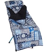 Helinox Toasty Wraparound Hooded Blanket, Sunset/Beach, Blue & Red Bandana