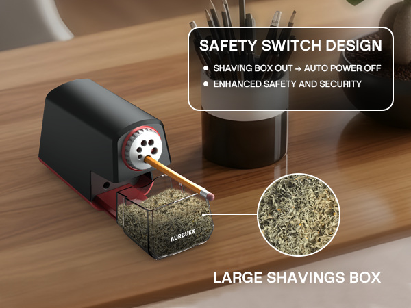 Large capacity electric sharpener