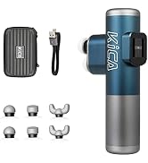 Kica Pro Double-Head Mini Massage Gun with LED Display Touchscreen, Handheld Deep Tissue Percussi...
