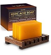 VALITIC Kojic Acid Soap for Hyperpigmentation - with Glutathione, Collagen & Vitamin C - Advanced...