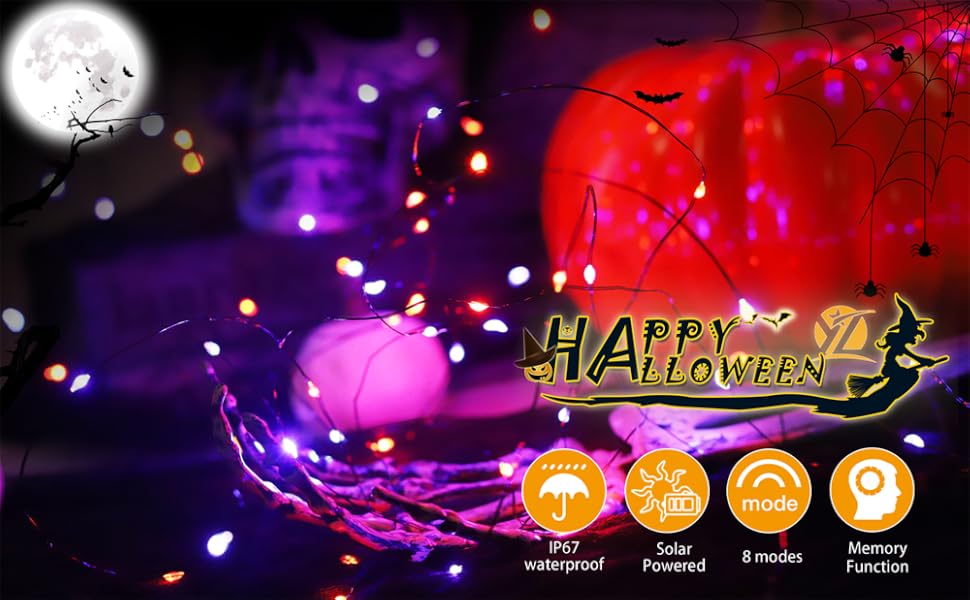 led Halloween solar lights