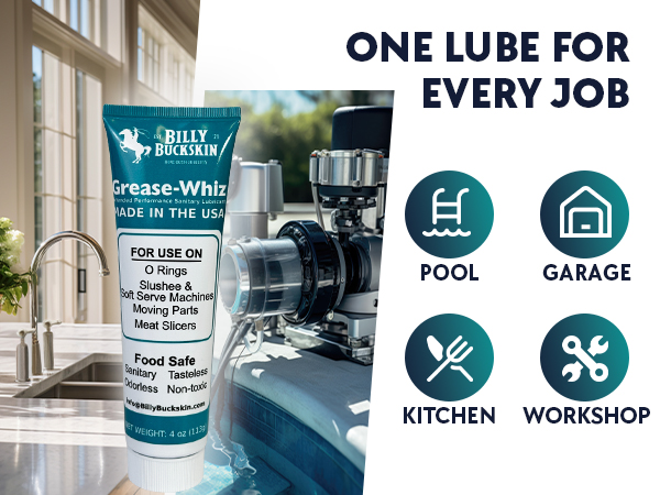 Slushee Machine, Beer Kegs, Pools, O Rings - Food Grade Lubricant for Commercial & Domestic