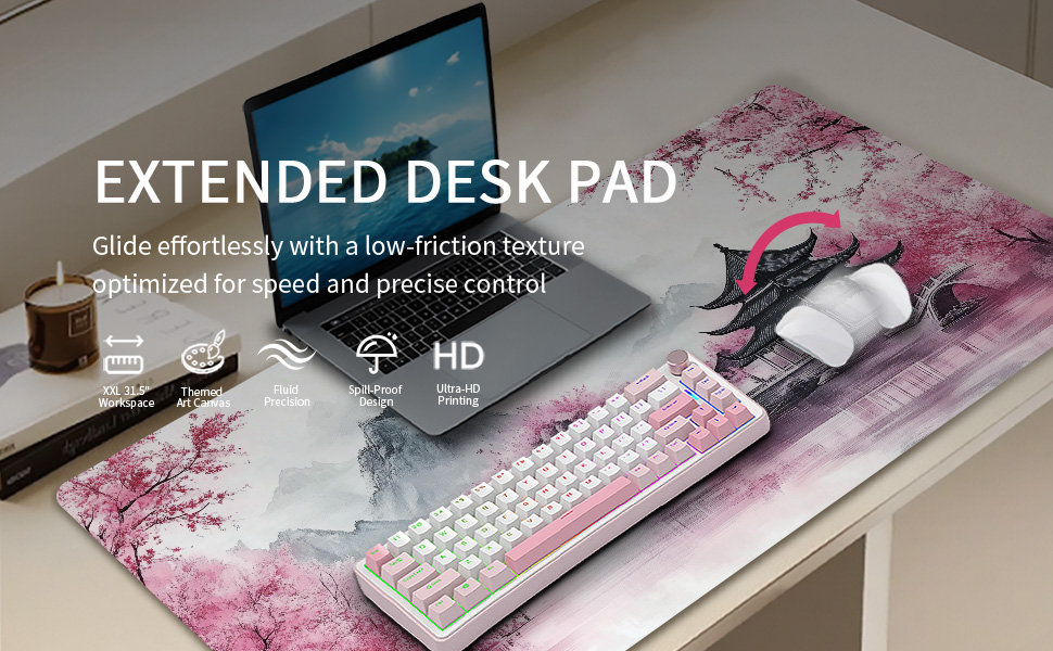 PALUXARAON mouse pad desk pad gaming desk pad desk mat