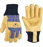 Wells Lamont Kids Insulated Cowhide Leather Palm Winter Gloves