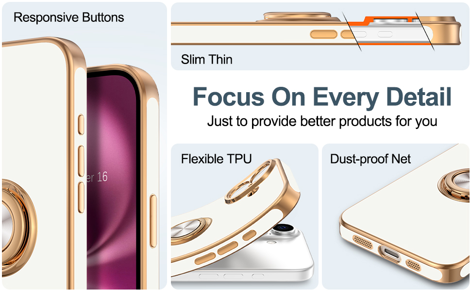 for iphone 16 plus case with pop socket