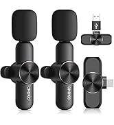 CKOKC Wireless Microphones for Android Phone & Computer/Laptop, Mini Professional Wireless Lavali...