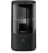 ROSEKM Humidifiers for Bedroom (1.1L), Small Cool Mist Humidifier for Home Plant and Baby Nursery...