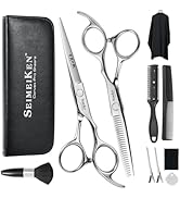 SEIMEIKEN Hair Cutting Scissors Kit – 10PCS Professional Hair Shears Set - 6.0 Inch Haircut Sciss...
