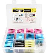 Intashi 360PCS Heat Shrink Butt Connectors Kit - Insulated & Waterproof Electrical Terminals ,Tin...