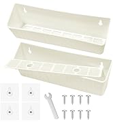 Upgraded 11" Tip-Out Plastic Sink Trays Kitchen Sink Tip Out Tray with 8X Mounting Screws and 4X ...