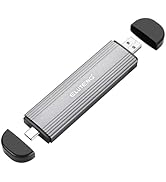 ELUTENG M.2 NVME SATA SSD Enclosure 10Gbps NVME SSD External Adapter USB 3.2 Gen2 Dual Interface ...