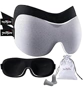 PrettyCare 3D Sleep Mask 2 Pack,Eye Mask for Side Sleeper -3D Contoured Sleeping Mask Blackout Ou...