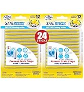 SANI 360° Sani Sticks Drain Cleaner and Deodorizer, Enzyme Pipe Cleaners, Eliminate Odors, Preven...