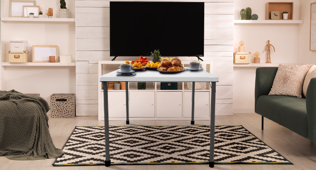 white table