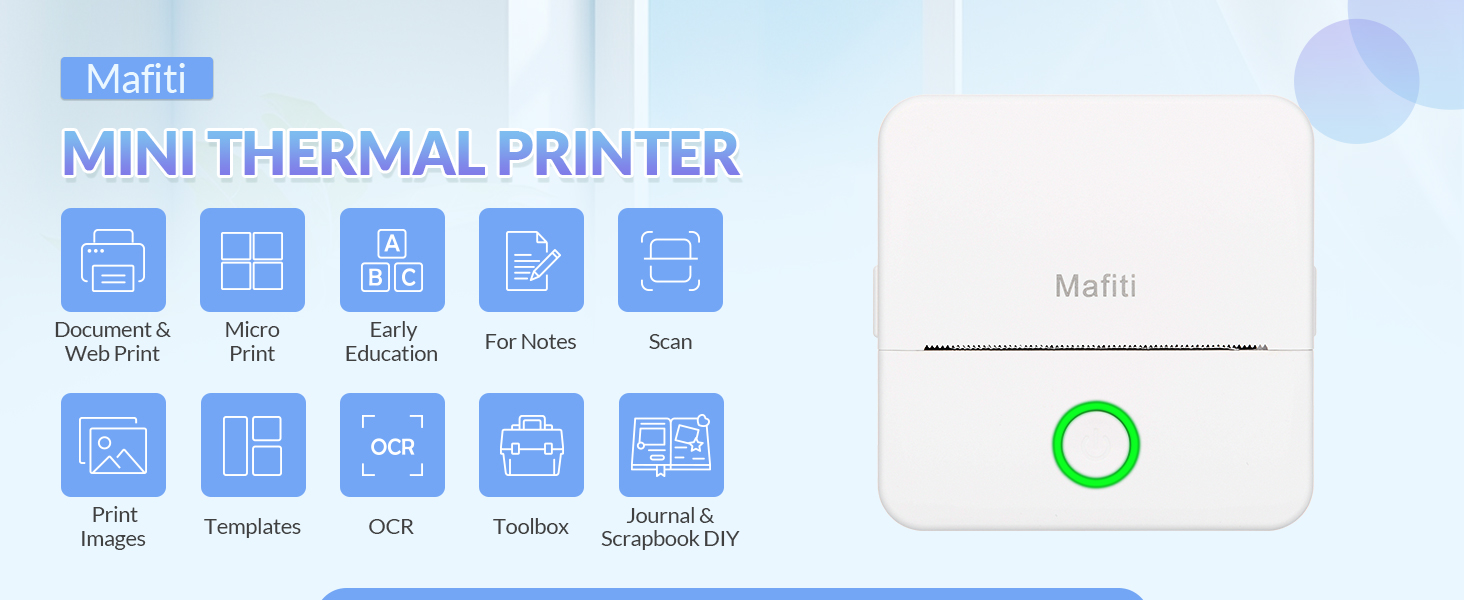 mini thermal sticker printer