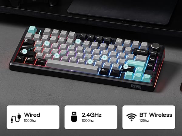 EPOMAKER TH80 V2 Tri-Mode Wireless Mechanical Gaming Keyboard