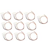 Ultra Spec Cables 12 Strand OM1 62.5/125 Multimode LC-UPC Fiber Pigtail, 1 Meter - 10 Pack for Sp...