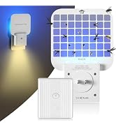 Fruit Fly Traps for Indoors, 2-in-1 Flying Insect Trap with Night Light Mosquito Trap, Gnat Traps...