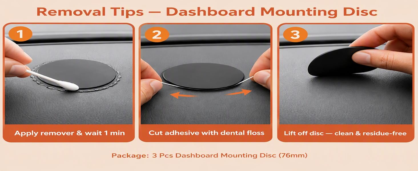 dashboard adhesive for car mount