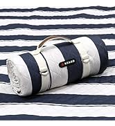 HX&OD Outdoor Picnic Blanket Extra Large, 80”x60” Waterproof Picnic Mat Foldable Camping Blanket ...