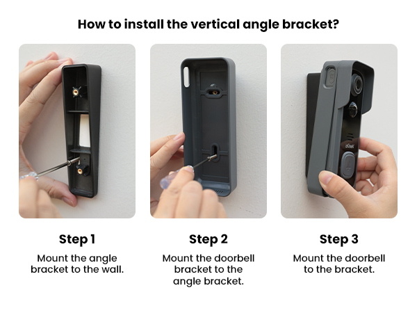 How to install vertical angle bracket?