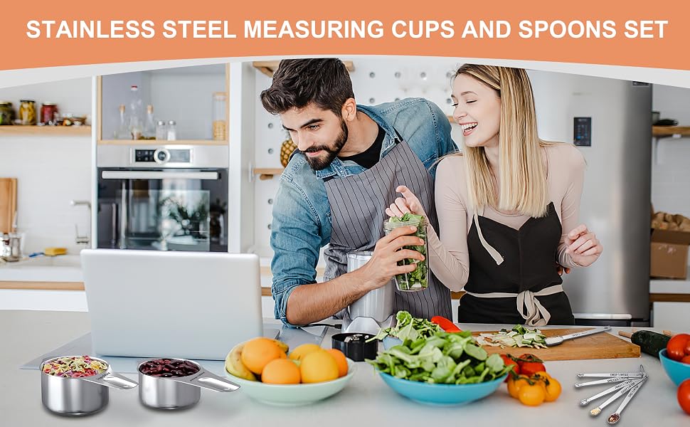 measuring cups and spoons