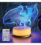 KYMELLIE Night Light Spyro Dragon Toys,14 Color + Warm White Base LED Decor Light, Entity&Remote ...