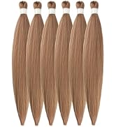 Brown Blonde Braiding Hair Pre Stretched for Knotless Box Braids 27/30/613 Mixed Box Braids Hair ...