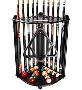 GSE Billiards Pool Stick Holder Only, Corner-Style Floor Stand Billiard Pool Cue Racks with Score...