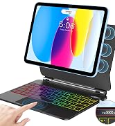 Keyboard Case for iPad 11th (A16, 2025) & 10th Gen 10.9 (2030)–Keyboard with Multi-Touch Trackpad