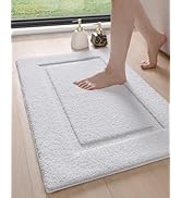 DEXI Bathroom Rugs 32x20, Washable Non Slip Bath Mat for Shower Floor, Absorbent Quick Dry Bathma...