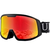 Ukoly Ski/Snowboard Goggles for Men Women, Snow Goggles HD Lens Anti-Fog Coating OTG Design UV400...