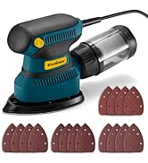 Enventor Detail Sander, 1.7A 210W Compact Electric Sander 15,000 RPM with 16Pcs Sandpapers, Dust ...