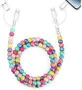 Aolcev USB C Cable 4 in 1 Multi Beaded for iPhone 18 Pro Charger Cord 3.3FT | 66W Fast for iPhone...