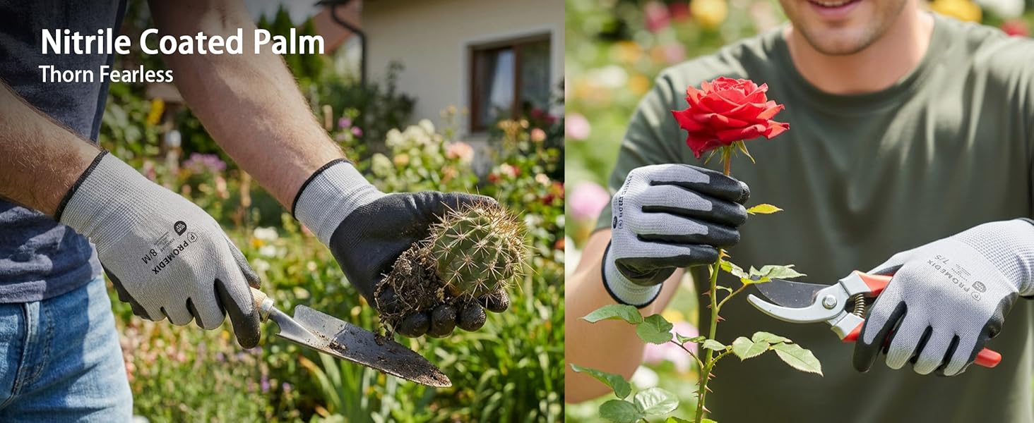 Gardening Gloves for Women Durable sturdy to perform tasks Thicken on fingertips to protect nails