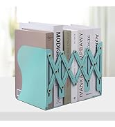 Adjustable Bookends, Metal Book Ends for Shelves Heavy Book, Desk Magazine File Organizer for Hom...