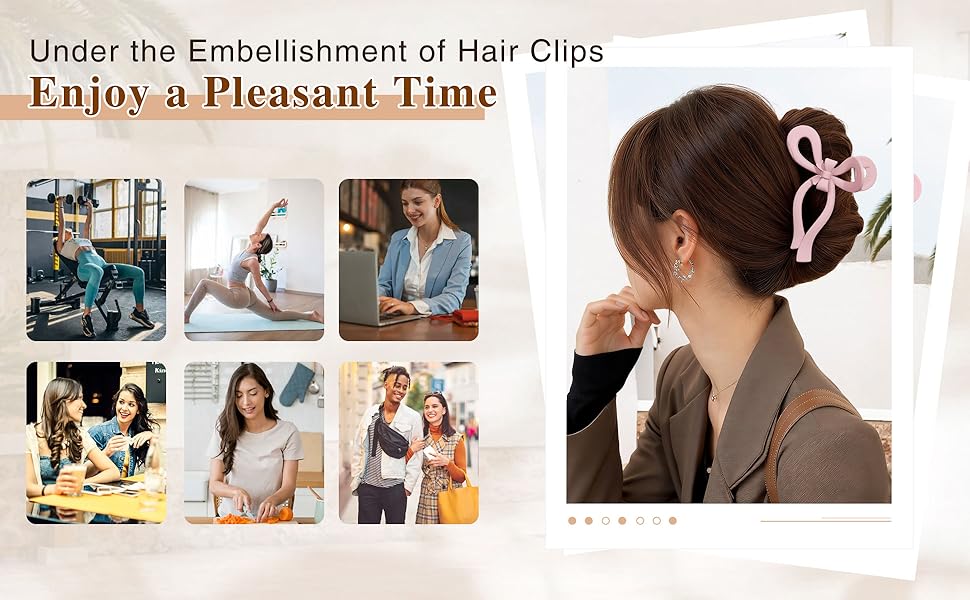 Under the Embellishment of Hair Clips, Enjoy a Pleasant Time